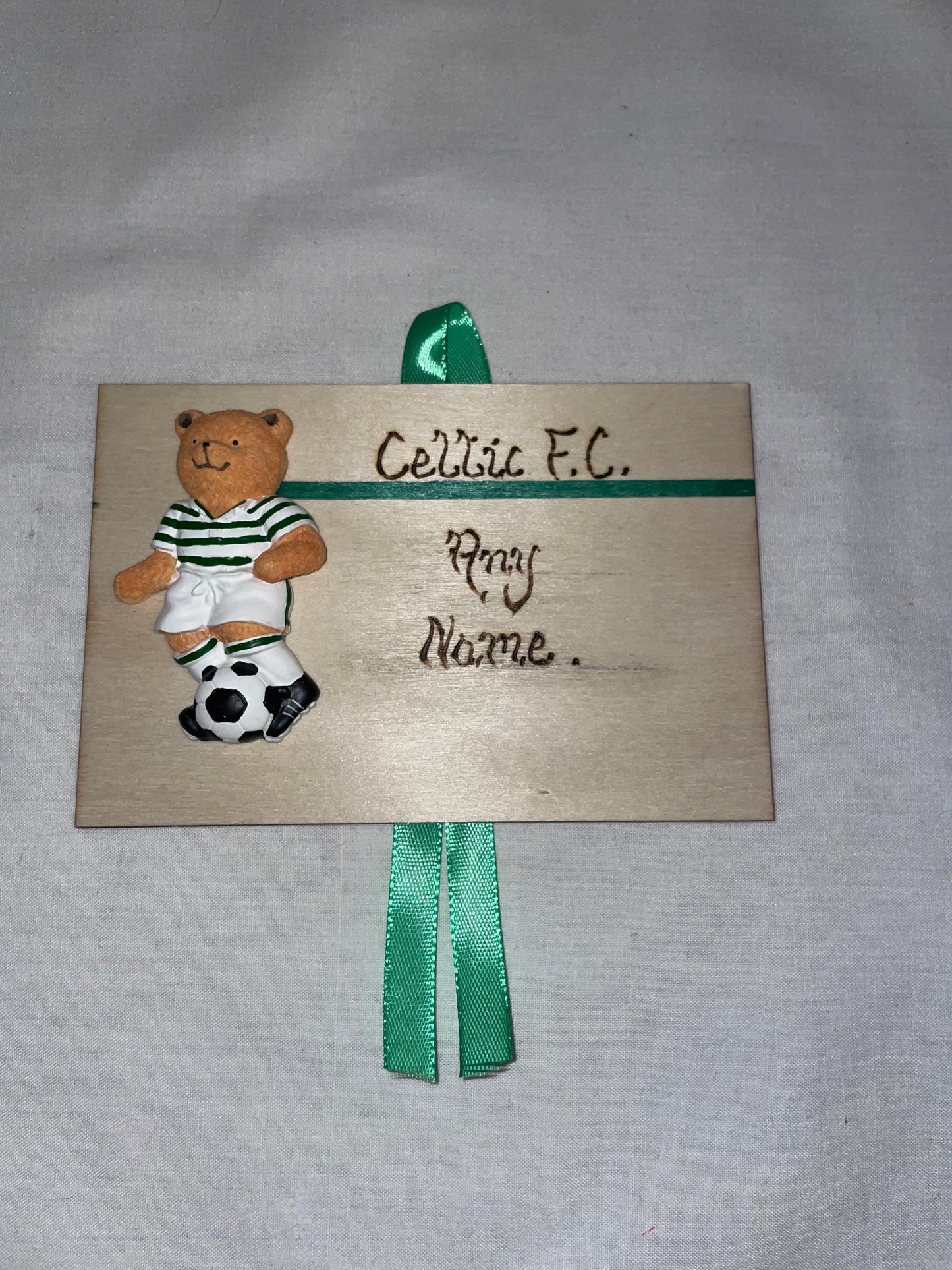 Handmade/Hand painted Personalised Football Plaque
